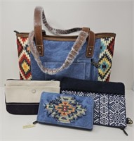 Montana West Canvas Purse and Wallet