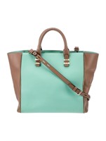 Rebecca Minkoff Blue Leather Multitonal Handle Bag