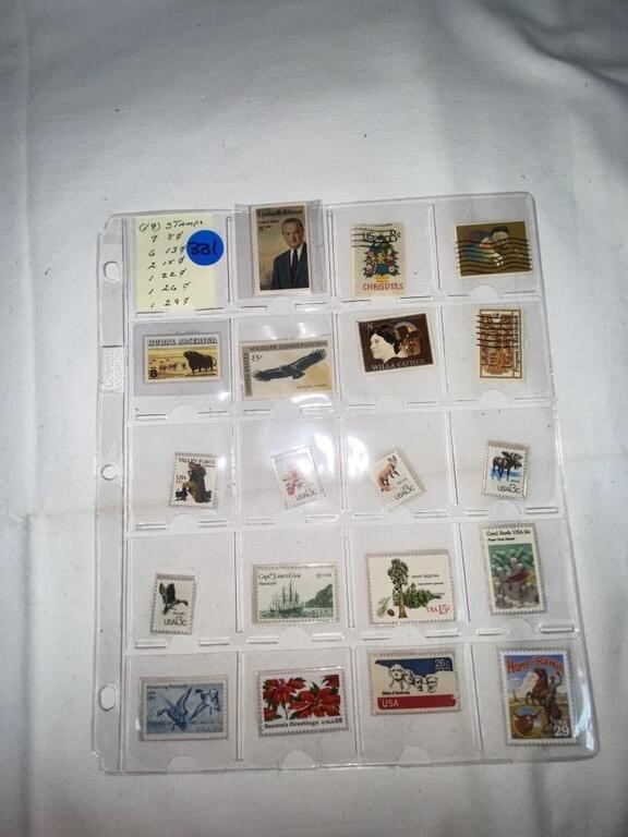 (19) Stamps (7) 8-Cent Stamps