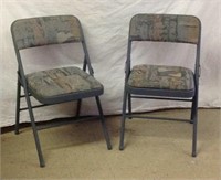 NW) TWO PADDED FOLDING CHAIRS