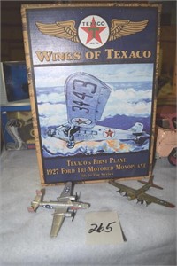 Toy planes; sign