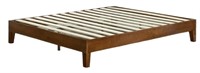 Cherry Colored Wood Platform Twin Bed