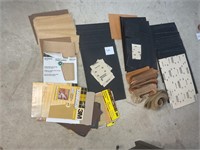 Lots of various grit sheets of sandpaper