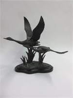 Small Lost Wax Bronze Geese Figure