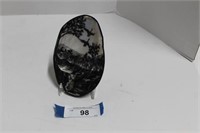 6" Hand Painted Sea Shell. Geese Pastoral Scene