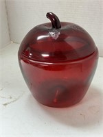 Ruby Red Apple cookie jar