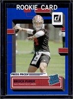 Brock Purdy Rookie Card 2022 Donruss Blue Press