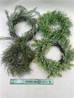 NEW Lot of 4- Decor Wreath