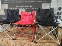Lot of 3 Folding Camping Chairs