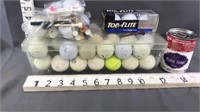 Golf Ball And Tees Lot