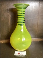 Blenko Modern Design Glass Vase Some Damage see