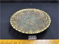 Ornate Bronze Bowl-Heavy