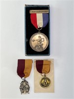 3 Vintage Medals 1930s-1940s (Nice Shape)