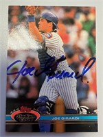 Joe Girardi Signed Card with COA