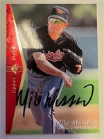 Orioles Mike Mussina Signed Card with COA