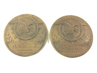 2 U.S.F. & G.Maryland Insurance Co Bronze Medals