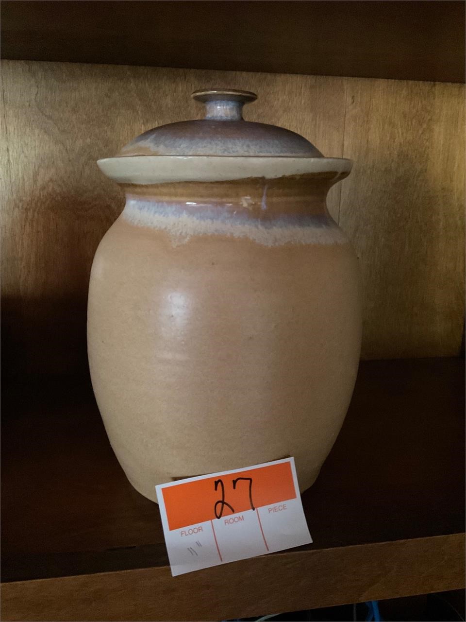 Lidded Pottery Jar