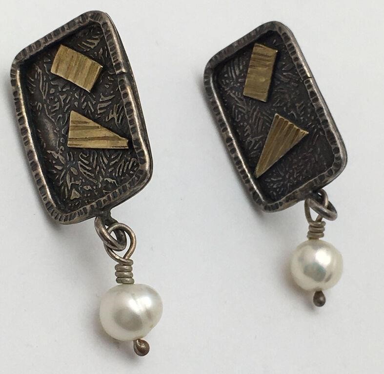 Sterling Silver Pearl Earrings