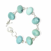 Silver Turquoise(57.6ct) Bracelet