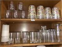Glasses & Tumblers in Cabinets (2 Groups)