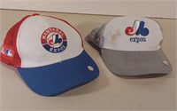 Two Montreal Expos Hats