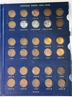 LINCOLN CENTS 1941 - 1968 TOTAL OF 69 COINS IN