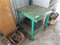 Mobile 2 Tier Steel Table 800x770mm