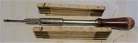 Yankee screwdriver & 2 folding rulers