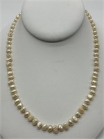 14K GF Genuine Rice Pearl Necklace