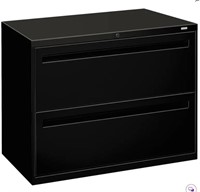 nib Brigade 2-Drawer Lateral Filing Cabinet BLACK