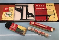 Double Hapiness table tennis set 1960's - NOS