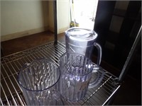 Bid X 3: Clear Water Pitcher