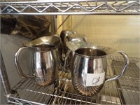 Bid X 5:  Stainless Steel Pitchers