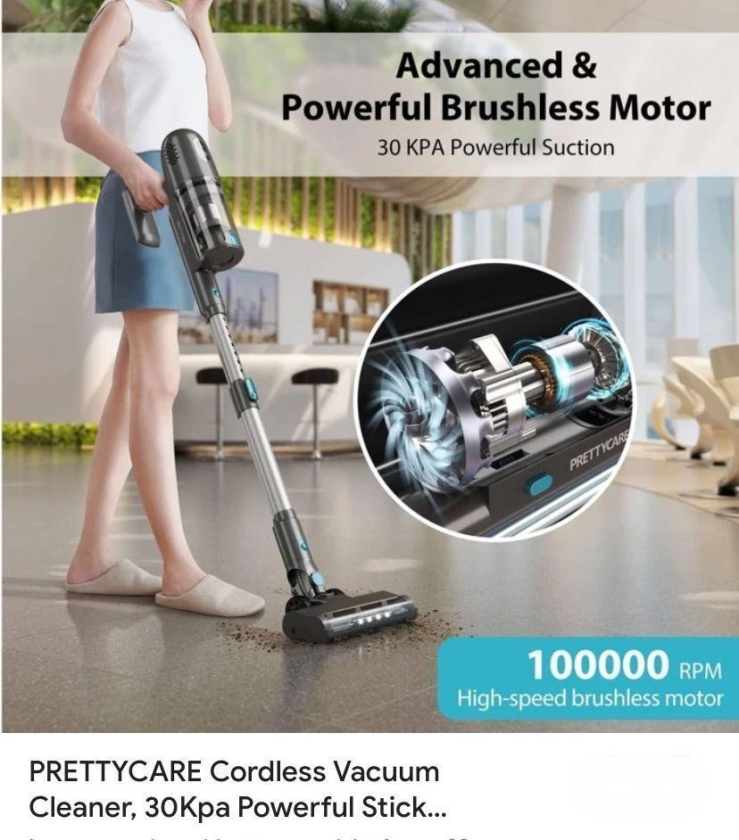 PRETTYCARE Cordless Vacuum Cleaner