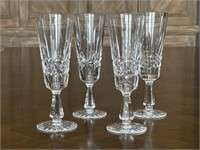 Four Waterford Crystal "Kylemore" Champagne Stems