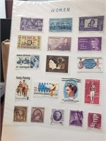 USA 18 Different Stamps All Related To Women