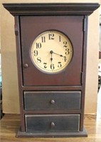 Modern Wood Clock in Cabinet