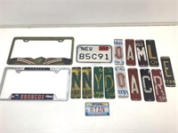 Brass Eagle License Plate Frame, Repro License