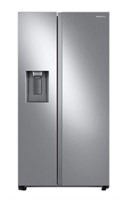 SAMSUNG 27.4 CU FT SIDE BY SIDE FRIDGE - STAINLES