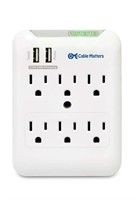 Cable Matters 6 Outlet Wall Mount Surge Protector
