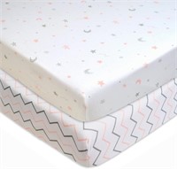American Baby Company 2-Pk Mini-Crib Sheet Set -