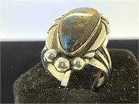 Sterling & Turquoise ring, size 5