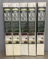 (5) Sealed Vinyl Mini Blinds