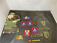 US Military Uniform Patches and Rank Buttons