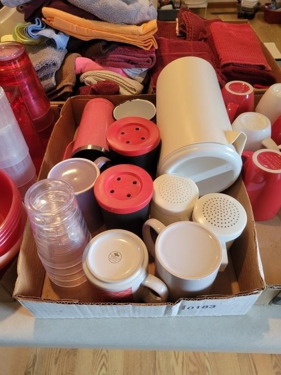 Lot of Cups, Mugs, Pitcher