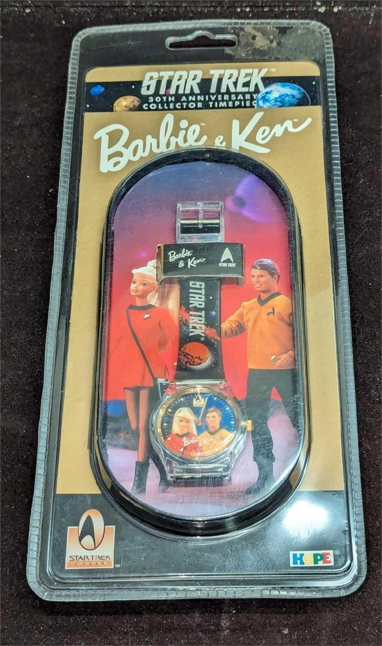 Sealed Star Trek Barbie & Ken Collector TImepiece