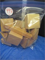 BAG OF WOOD BLOCKS