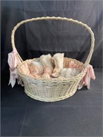 Crystal Ware & Vintage Baby Gift Basket