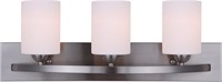 3-Bulb Vanity Light, Pewter