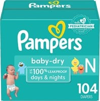 $28 Pampers Baby Dry Diapers Newborn